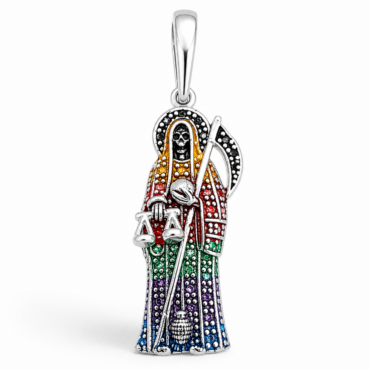 Dije Santa Muerte Multicolor