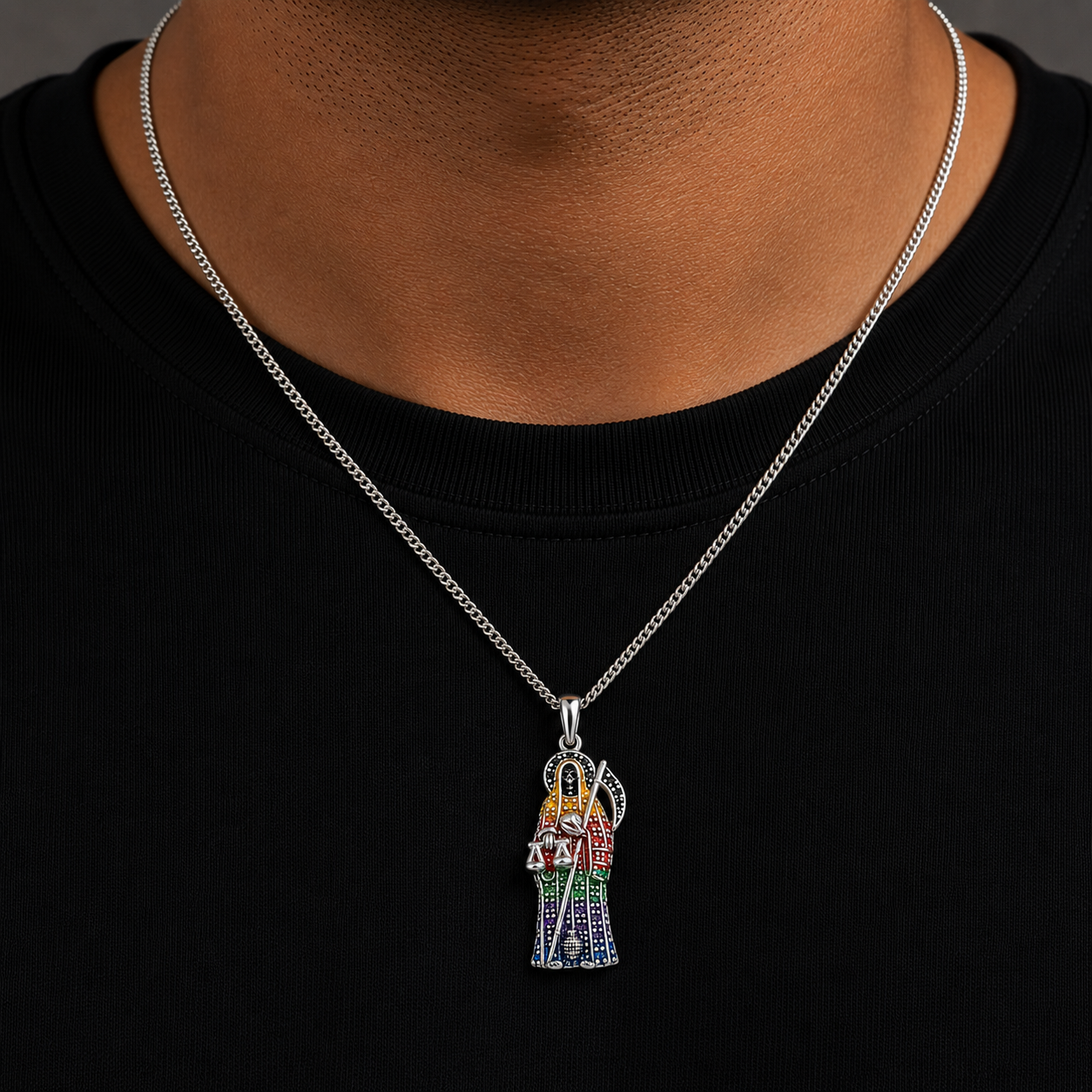 Dije Santa Muerte Multicolor