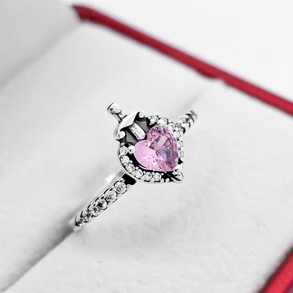 Anillo Corazon Rosa PAN