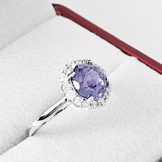 Anillo Zirconia Morada