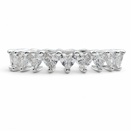 Anillo Corazoncitos Zirconia