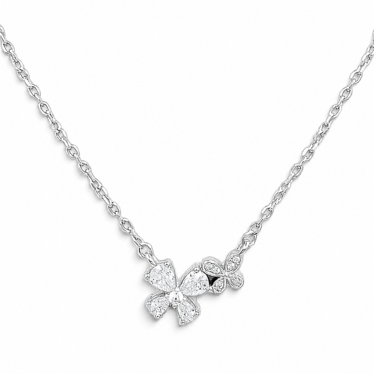 Collar Flores Zirconia