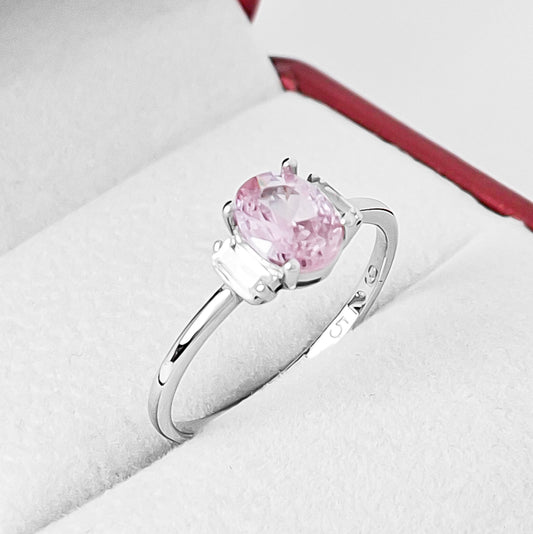 Anillo Zirconia Rosa