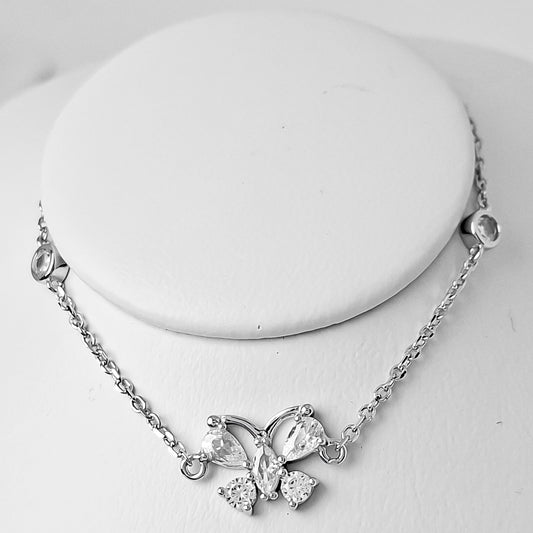 Pulsera Mariposa Zirconia