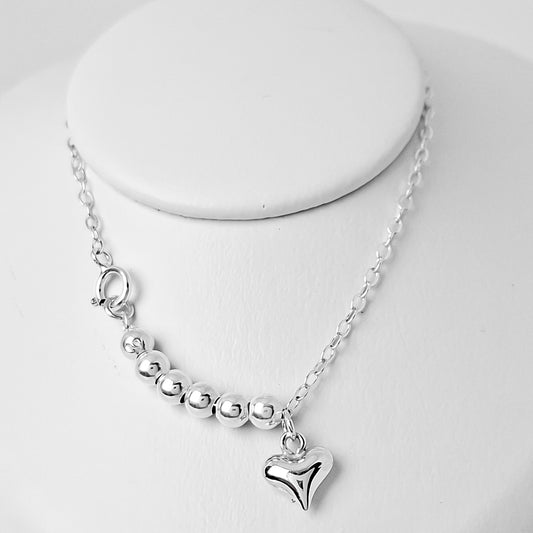 Pulsera Bolitas Corazón