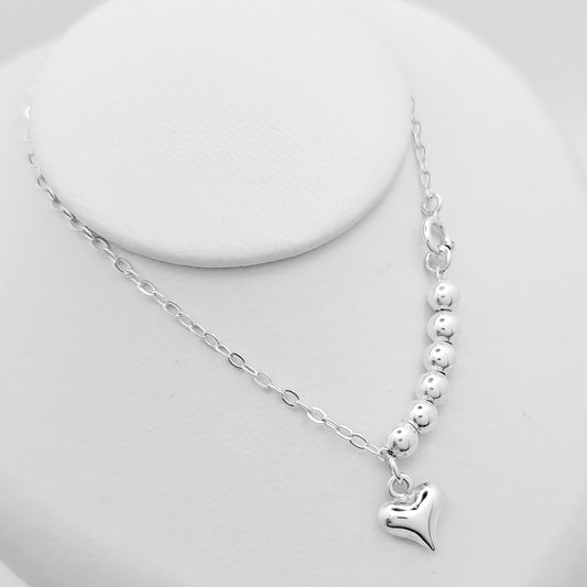 Pulsera Bolitas Corazon