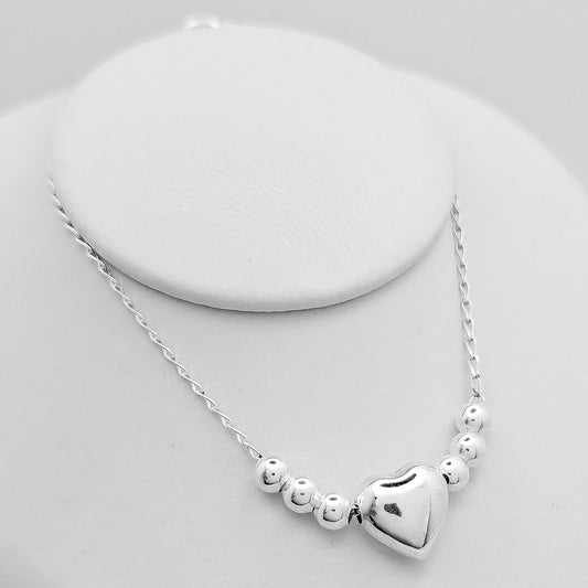 Pulsera Corazon Bolas