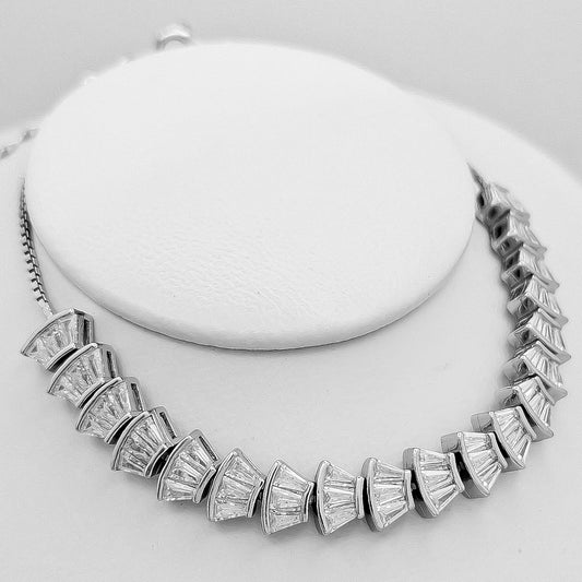 Pulsera Zirconia Baguette