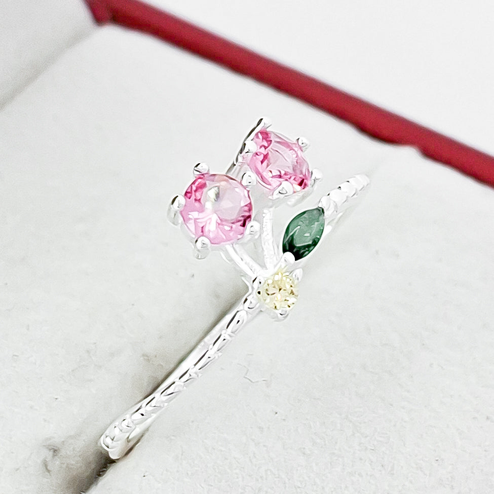 Anillo Cereza Rosa