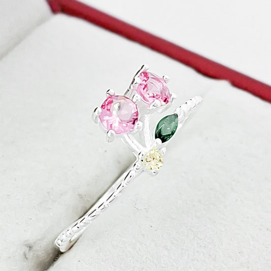 Anillo Cereza Rosa