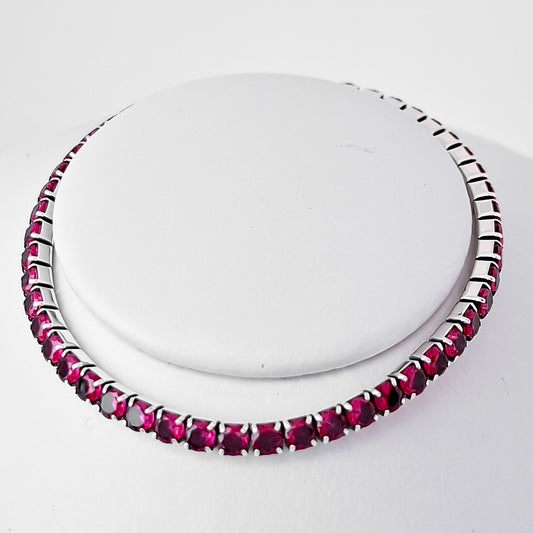 Pulsera Zirconia Roja
