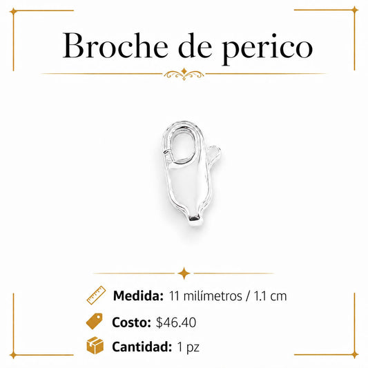 Broche de Perico #11 Plata Ley 925