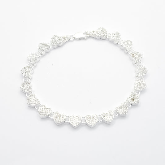 Pulsera Corazon Zirconia