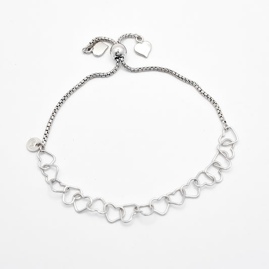 Pulsera Corazones Ajustable