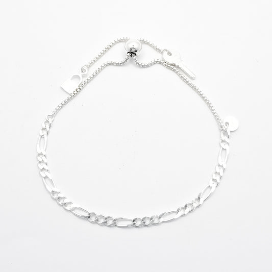 Pulsera Ajustable Figaro 3mm