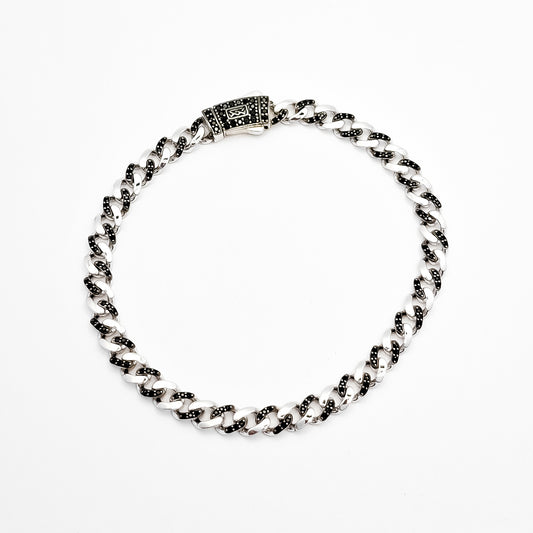 Pulso Mona Zirconia Negro 5mm