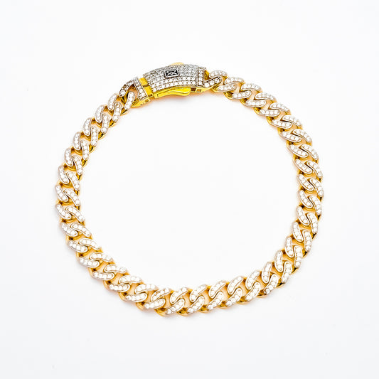 Pulso Dorado Zirconia Mona 5mm