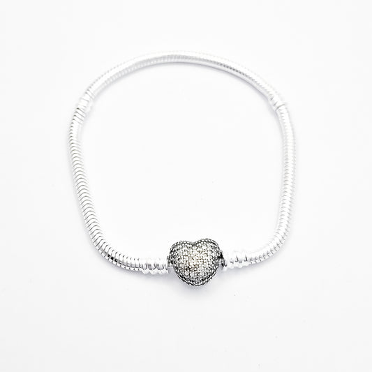 Pulsera Corazon Zirconia