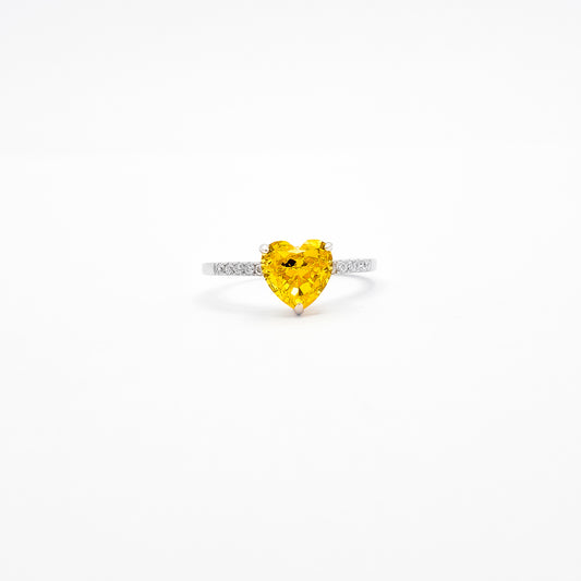 Anillo Zirconia Amarilla