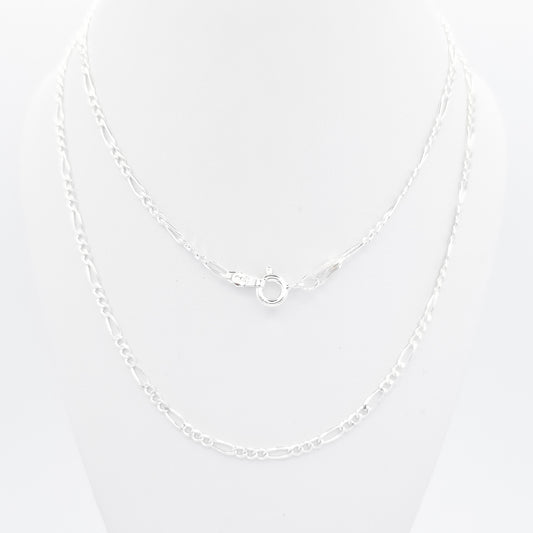 Cadena Figaro Diamantada 2mm