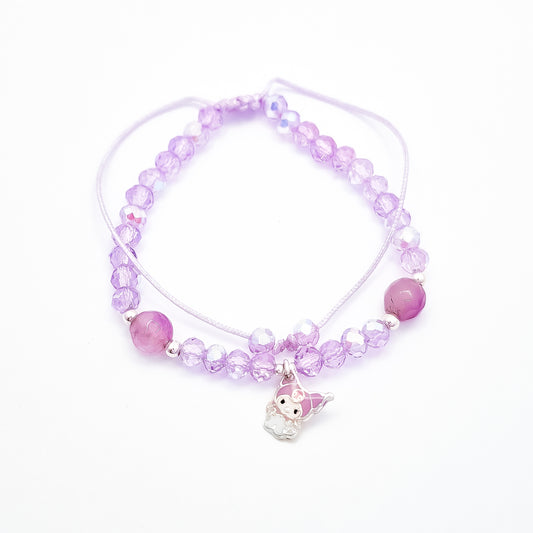 Pulsera Kuromi Morado