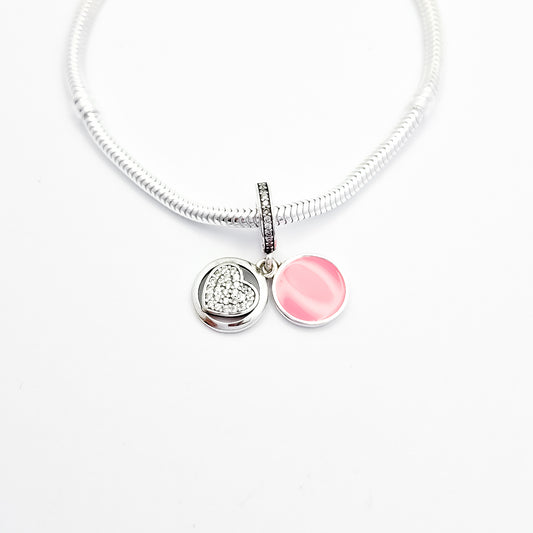 Charm Rosa Corazon
