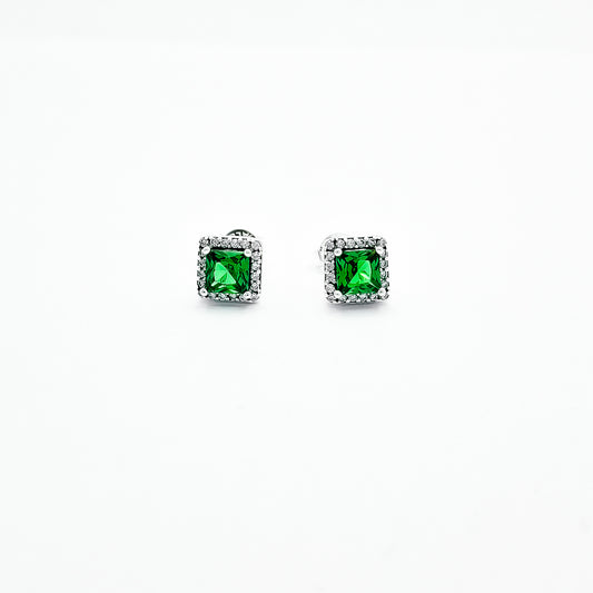 Arete Cuadro Verde