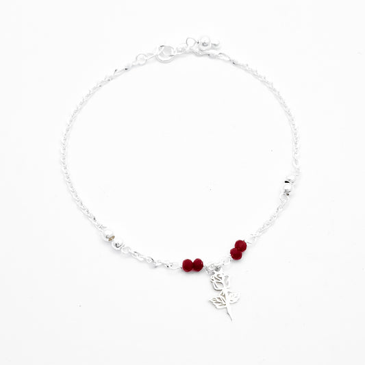 Pulsera Rosa Roja