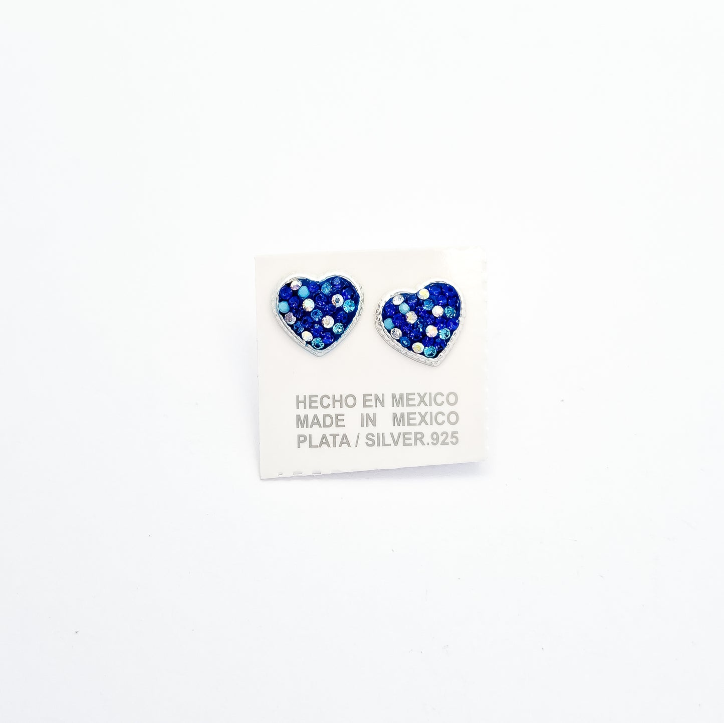 Arete Corazon Azul