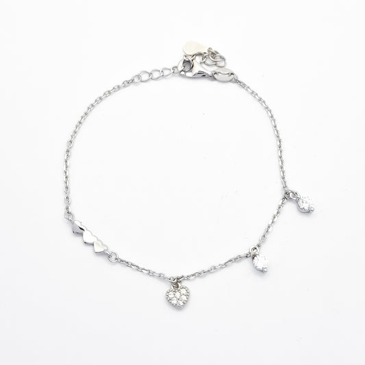 Pulsera Corazon Zirconia