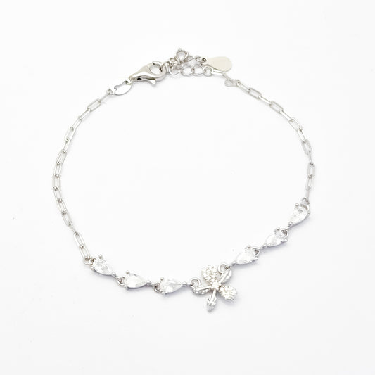Pulsera Flor Zirconia