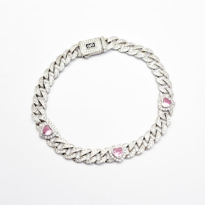 Pulso Corazon Rosa 7mm