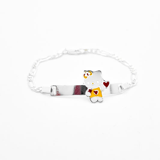 Esclava 3mm Kitty Amarilla