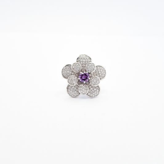 Anillo Flor Morada