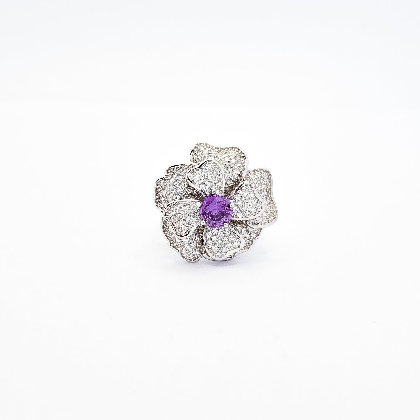 Anillo Flor Morada