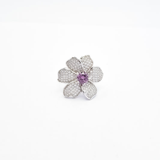 Anillo Flor Morada