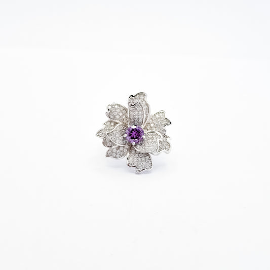 Anillo Flor Morada