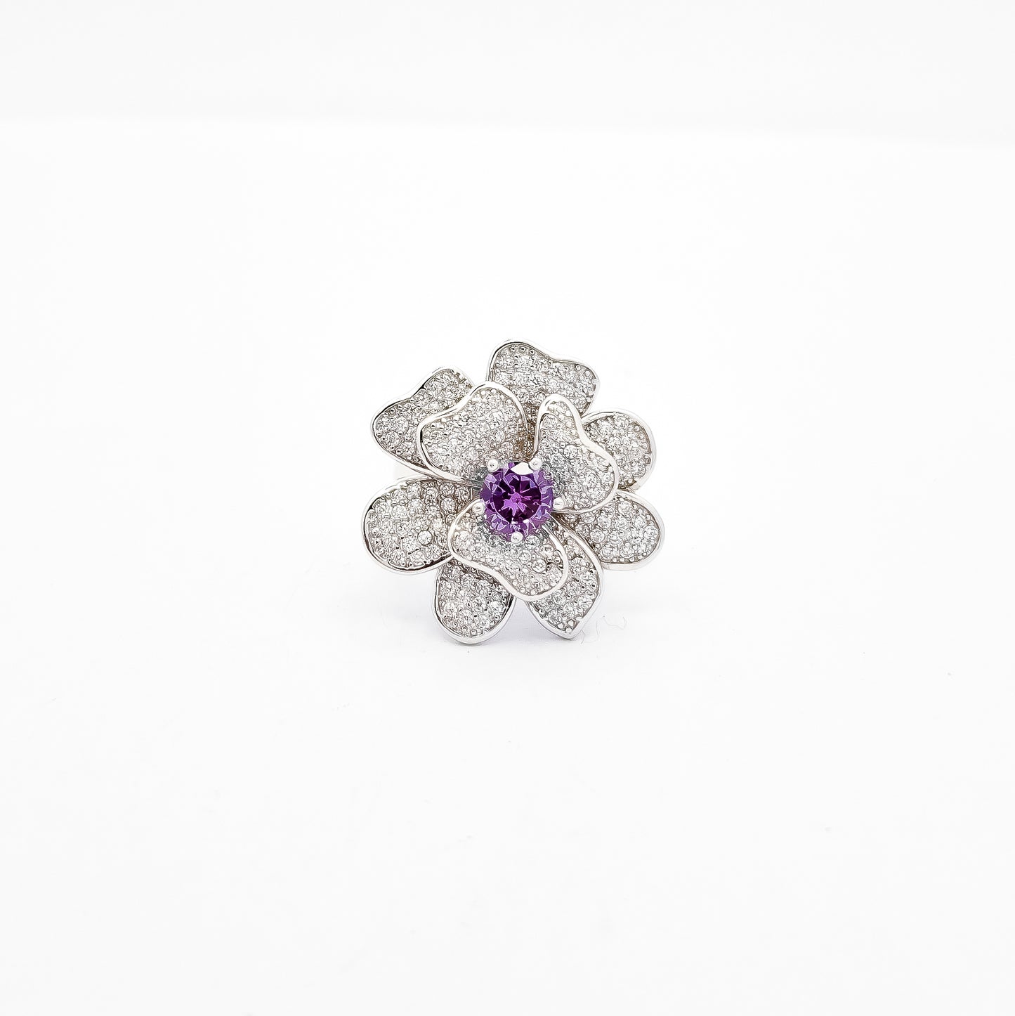 Anillo Flor Morada