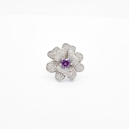 Anillo Flor Morada
