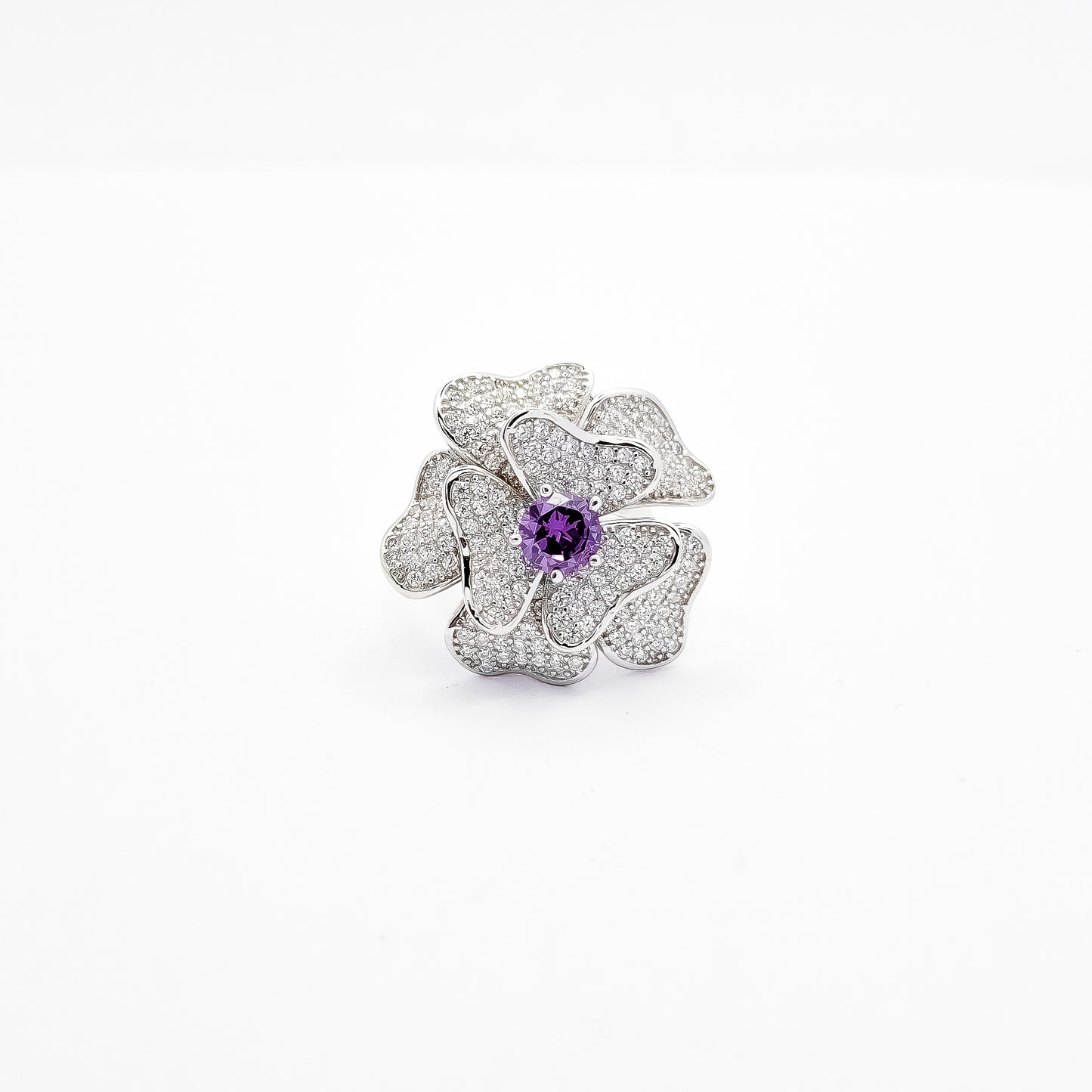 Anillo Flor Morada