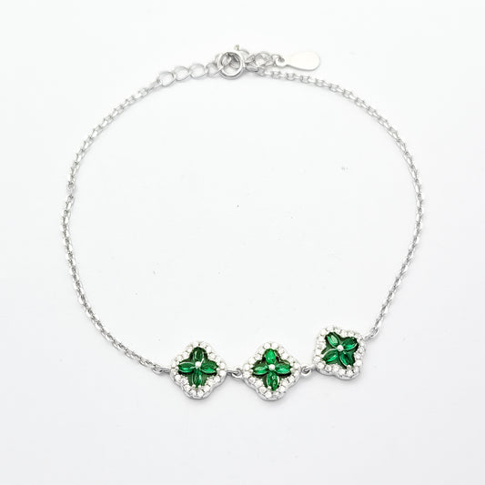 Pulsera Flor Verde