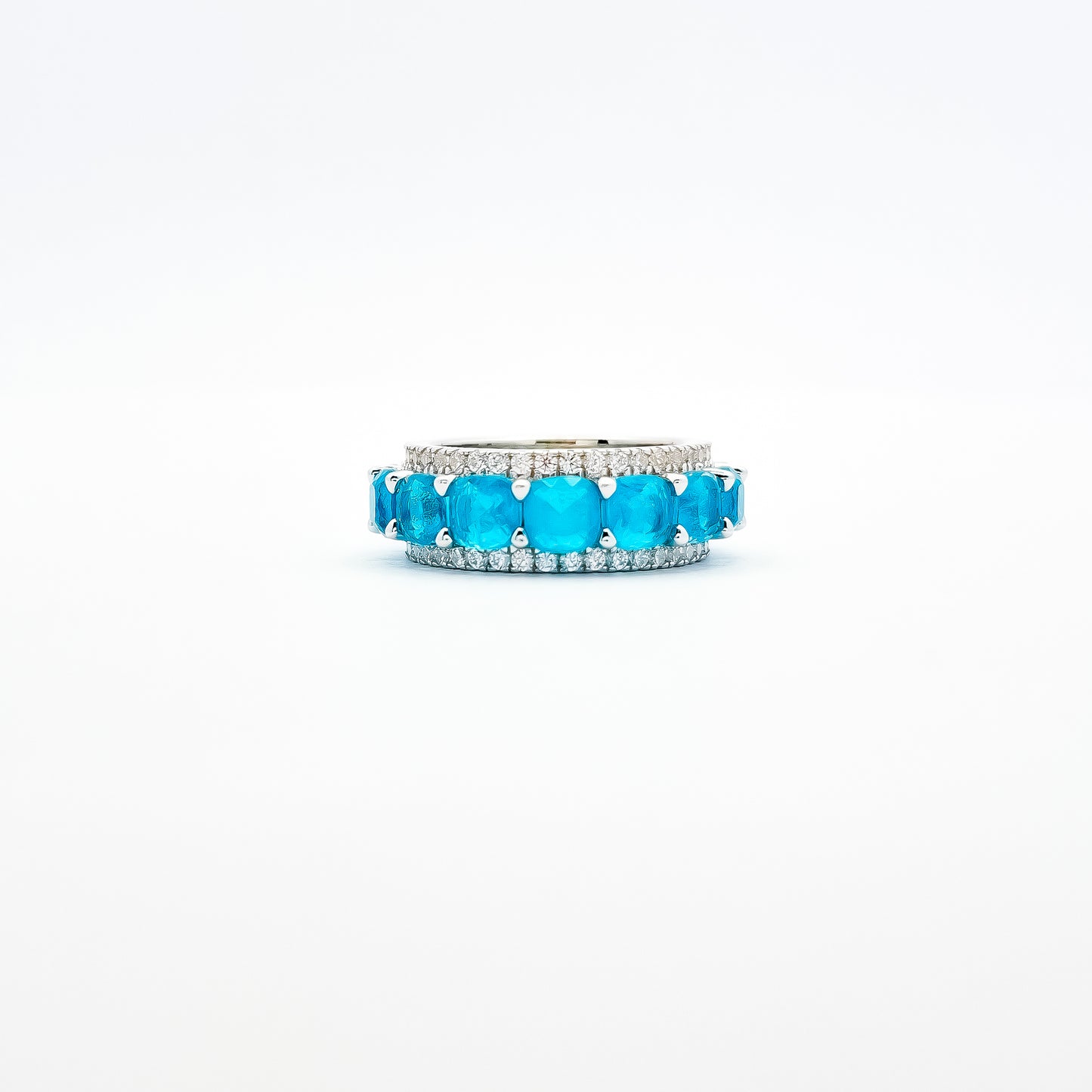 Anillo Zirconia Azul