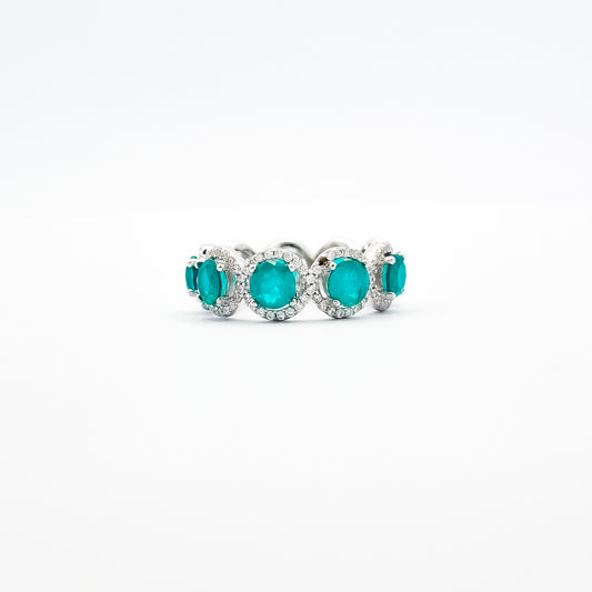 Anillo Azul Aqua