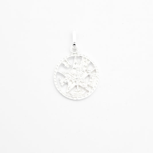 Dije Tetragramaton Blanco Mediano