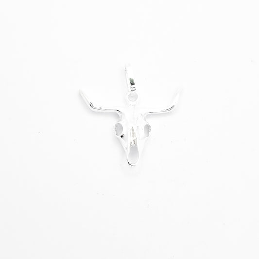 Dije Craneo Toro Blanco