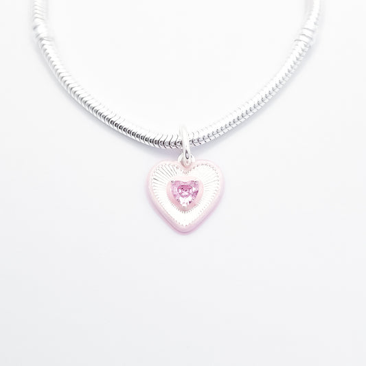 Charm Corazon Rosa