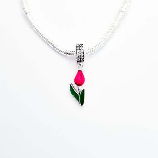 Charm Tulipan Rosa