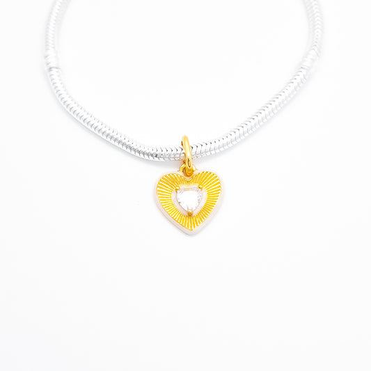 Charm Corazon Dorado