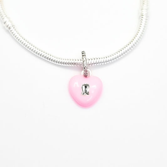Charm Corazon Rosa