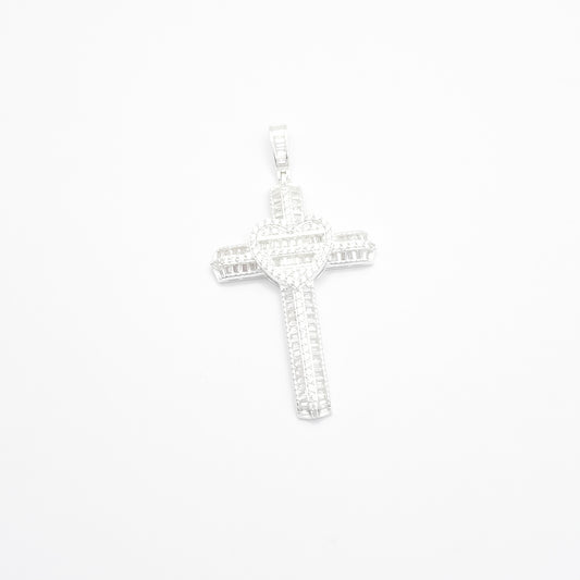 Dije Cruz Corazon Zirconia